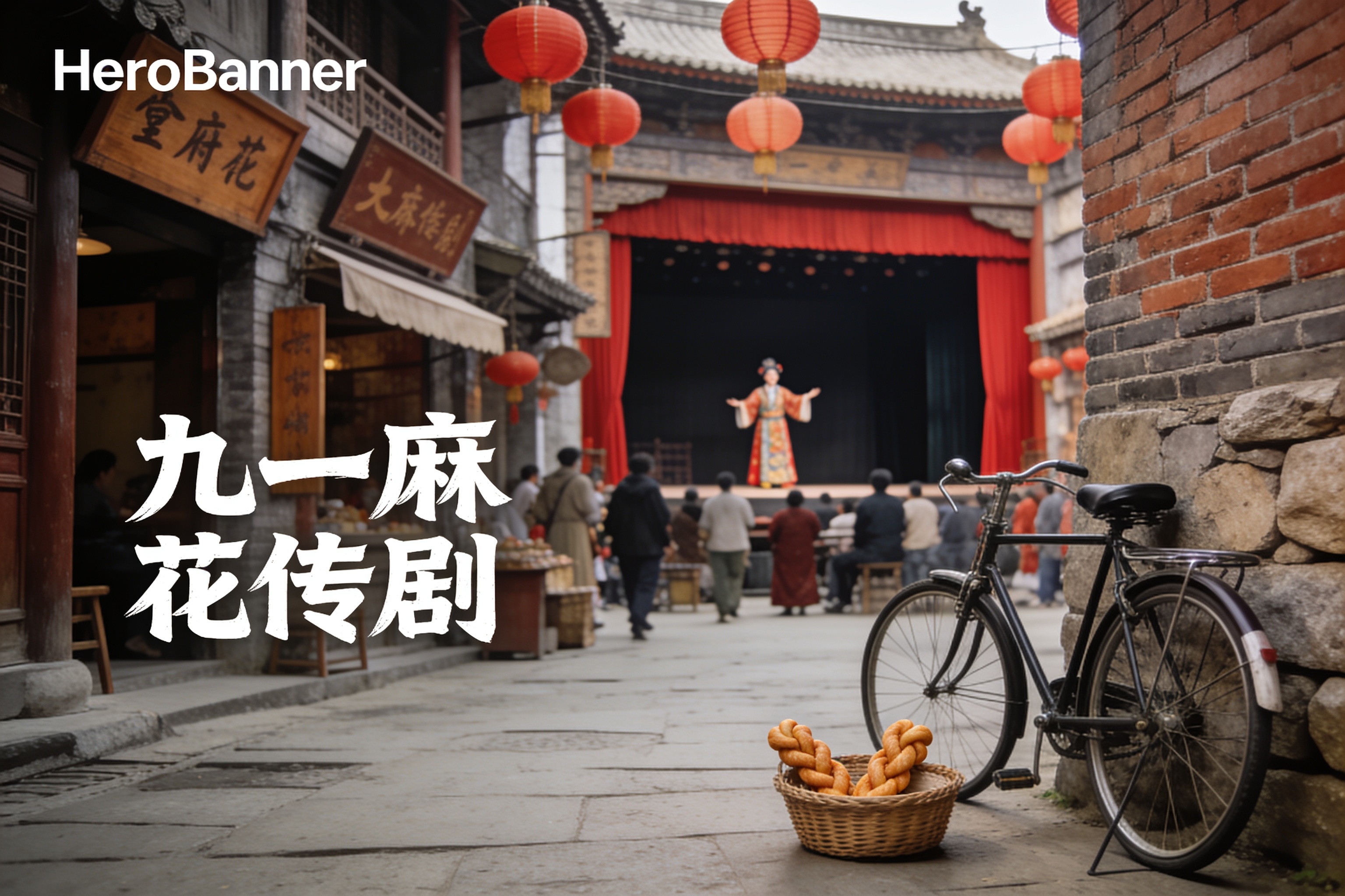 九一麻花传剧官方海报，展现剧集核心场景与氛围，宽幅电影构图呈现故事背景与视觉风格